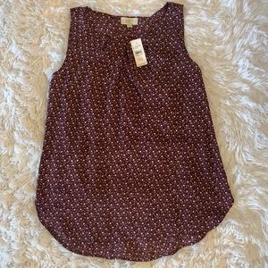 NWT LOFT tank top blouse Size XS